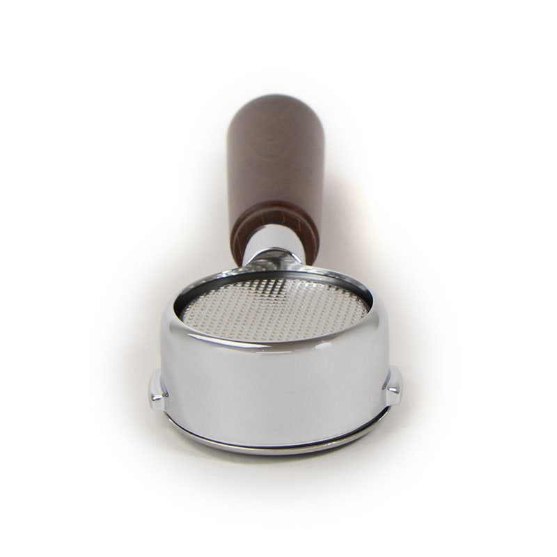 La Pavoni Hebel, Chrom, bodenloser Siebträger, Holzgriff (alte Gruppe) – 2953114